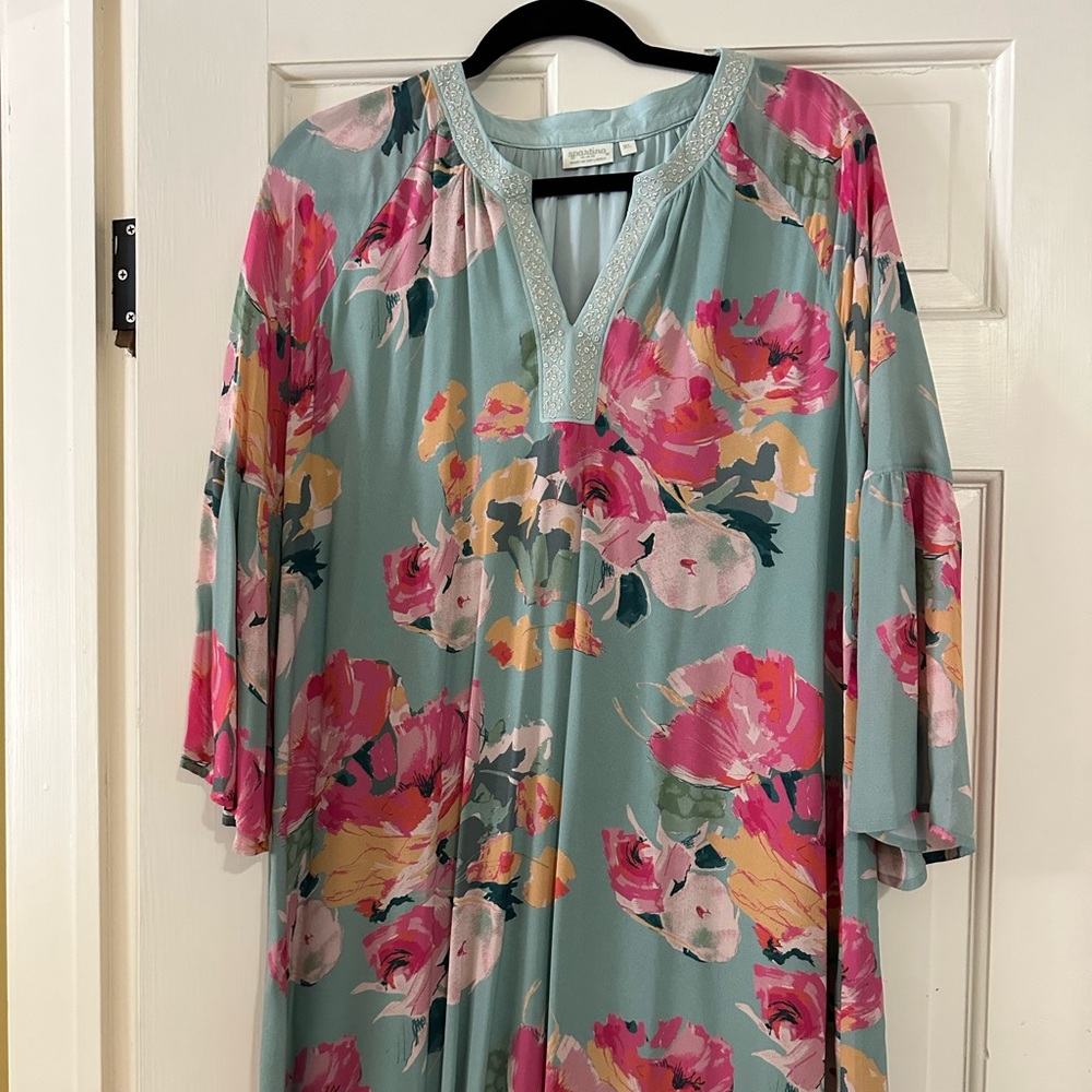 Spartina 449 dress Detailed embroidered neckline excellent condition never worn